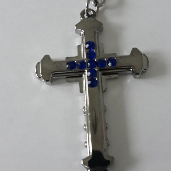 Unisex pink Gemstone cross Crystals sale - Picture 4 of 4